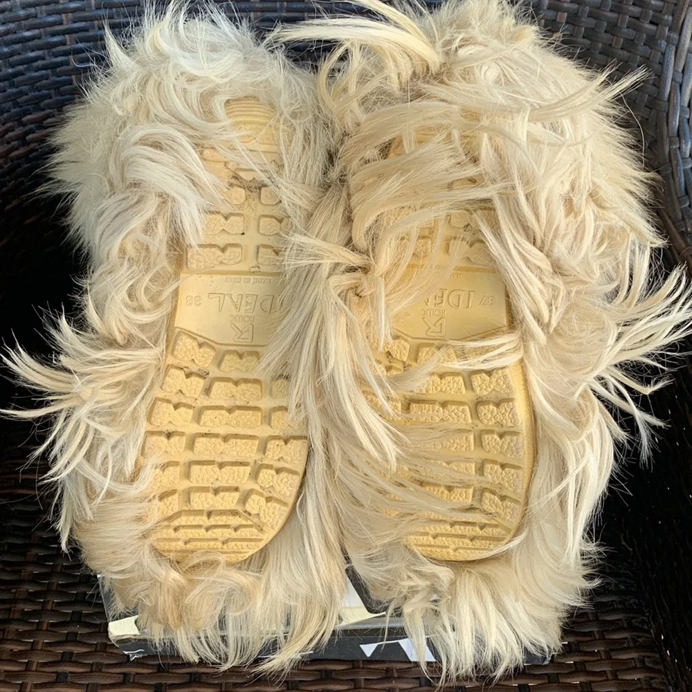 Vintage Open Country ROLUC IDEAL Low Goat Fur Ski YETI Boho Snow Boots - Picture 14 of 16